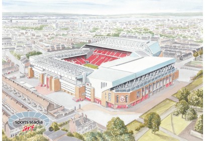 Liverpool FC Anfield Road Stadium Wall Art Print